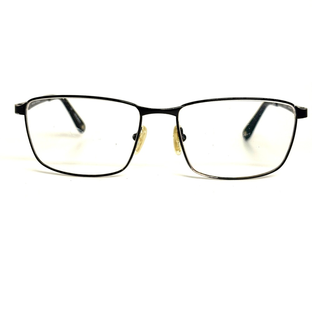 Bulova Stone Park Matte‎ Black Eyeglasses Frames 54-16-140 Rectangular Mens